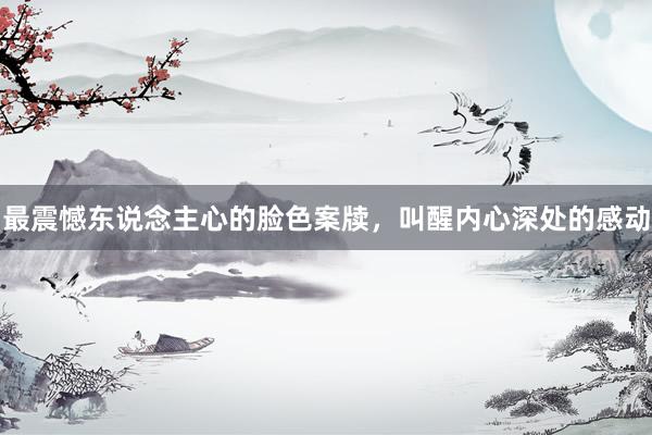 最震憾东说念主心的脸色案牍,叫醒内心深处的感动
